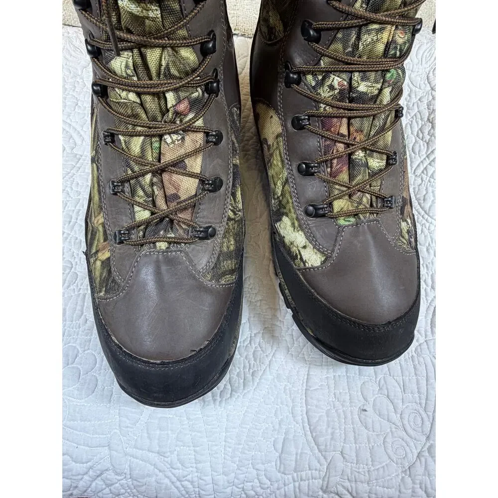 Guide Gear Men's 11 Brown Camo Insulated Waterproof Lace Up Hunting Boots Winter
